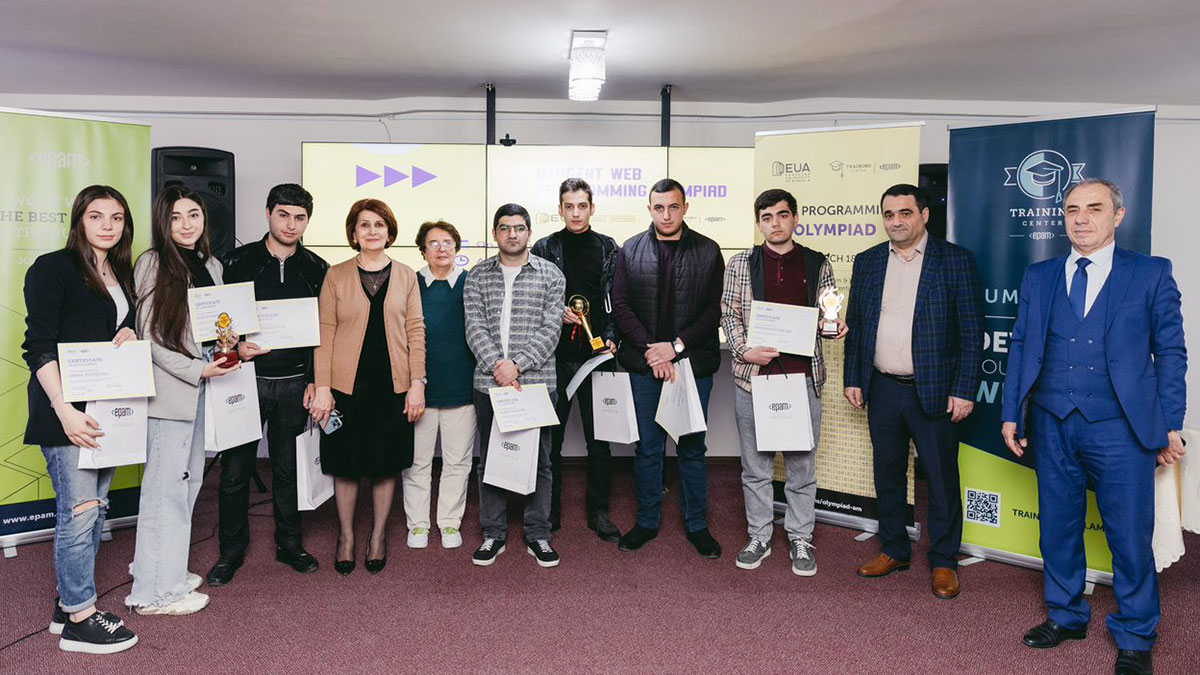 The first Web Programming Olympiad was held by EPAM Armenia and the European University of Armenia